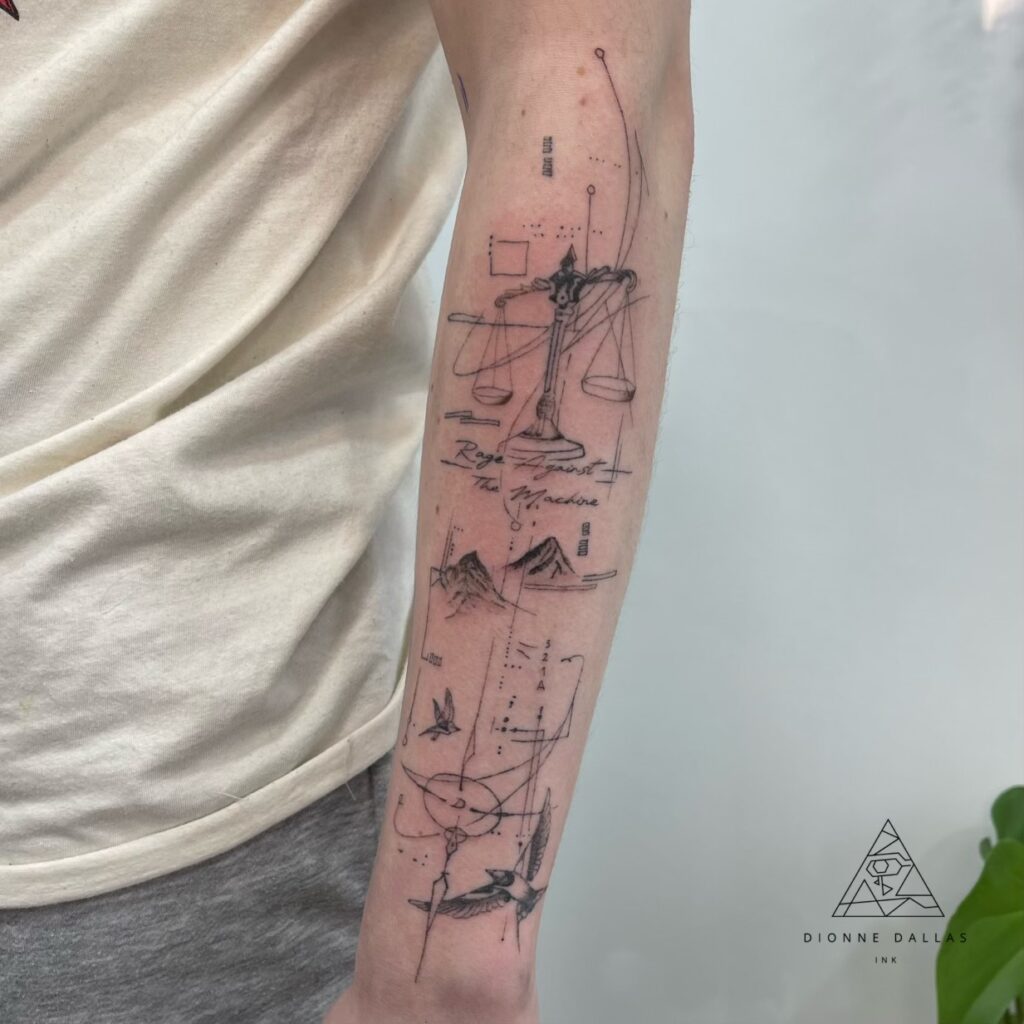 fine line tattoos dionne dallas